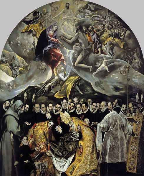 The Burial of the Count of Orgaz 1586-88 by El Greco (Domenikos Theotokopoulos)