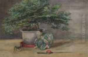 Still Life With Bonsai And Mantis Still Life With Bonsai And Mantis