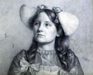 Portrait Of A Flemish Girl by Sir Hubert von Herkomer