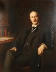 Portrait Of First Baron Waleran, Seated At A Desk