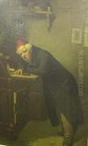 Rent Day, Signed by Sir Hubert von Herkomer