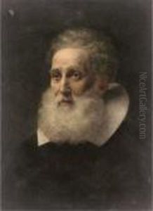 Portrait Of A Bearded Man by Sir Hubert von Herkomer