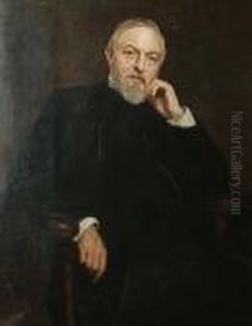 Portrait Of A Gentleman Seated by Sir Hubert von Herkomer