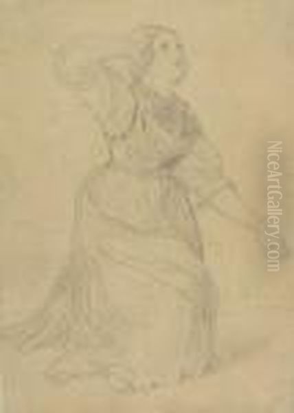 Figurenstudie: Junges Madchen. - view 1
