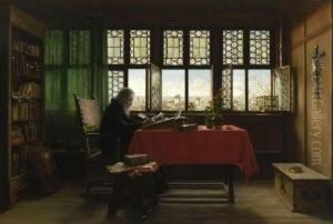 Gelehrter Am Fenster. by George Von Hoesslin
