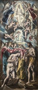 Baptism of Christ 1596-1600 by El Greco (Domenikos Theotokopoulos)