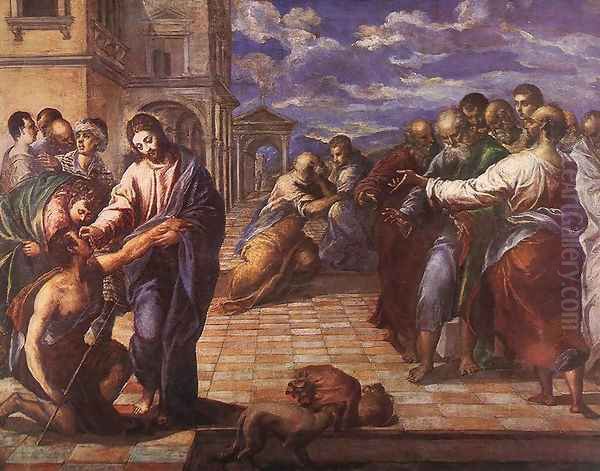 Christ Healing the Blind c. 1567 - view 1
