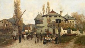 Orange Sellers by Theodor von Hormann