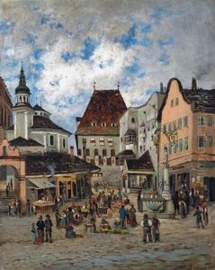 Oberer Stadtplatz In Hall