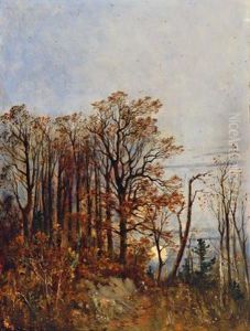 Herbstmotiv, N.osterreich by Theodor von Hormann
