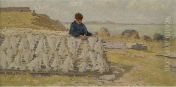 Stockfischtrockner In Saint-malo (drying Cod In Saint-malo) - view 1