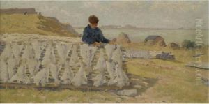 Stockfischtrockner In Saint-malo (drying Cod In Saint-malo) by Theodor von Hormann