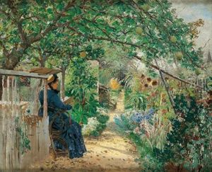 Frau Von Hormann In Ihrem Garten In Clamart Bei Parigi Frau Von Hormann In Ihrem Garten In Clamart Bei Parigi