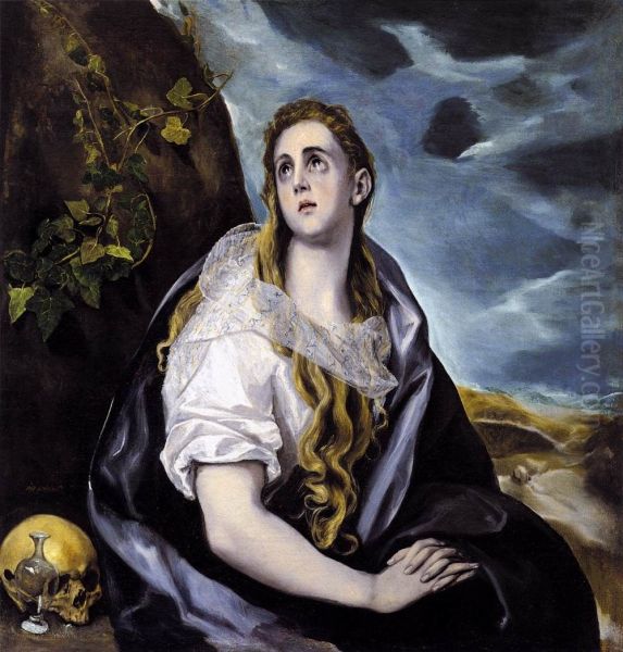 Mary Magdalen in Penitence 1578-80 - view 1