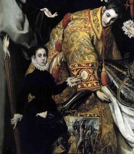 The Burial of the Count of Orgaz (detail 4) 1586-88