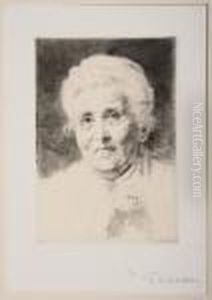 Portrait Einer Alteren Frau