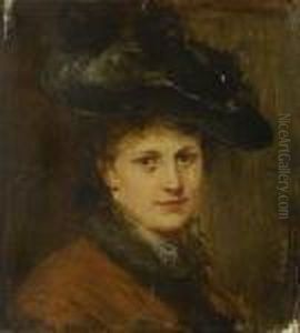 Bildnis Einer Dame Mit
 Federhut.
