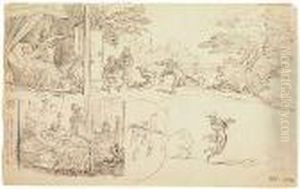 Scenes Illustrating A Dance Of Death by Wilhelm von Kaulbach