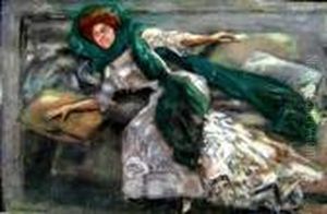 Dergrune Schleier by Albert von Keller