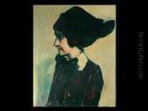 Portrait Einer Jungen Frau