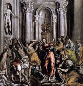 The Purification of the Temple after 1610 by El Greco (Domenikos Theotokopoulos)
