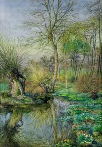 Aulandschaft by Ernestine Von Kirchsberg