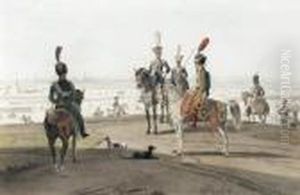 Kurassiere Vor Wien by Wilhelm Alexander W. Von Kobell