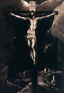 Christ on the Cross 1585-90 by El Greco (Domenikos Theotokopoulos)