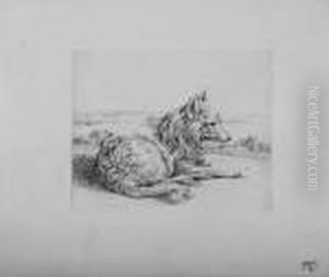 Die Hunde - Der Metzgerhund Vor Biberg by Wilhelm Alexander W. Von Kobell