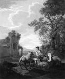 Landschaften Mit Vieh Und Hirtinnen