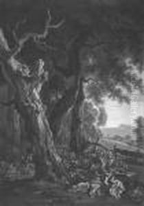 Waldlandschaften Und Baume by Wilhelm Alexander W. Von Kobell