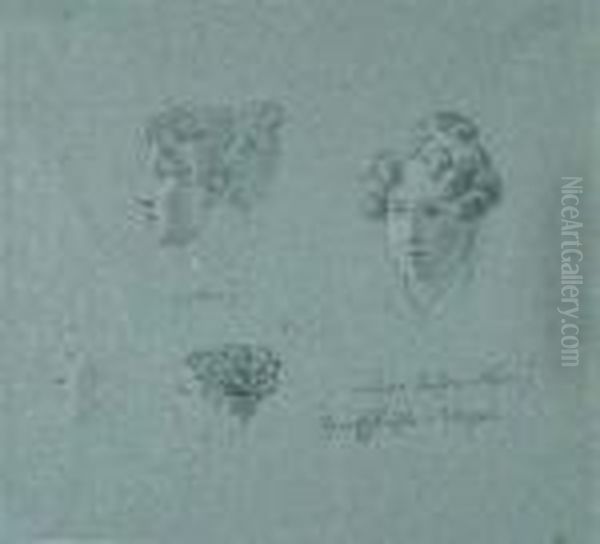 Bildnisstudien Nach Maria Anna, Der Tochter Des Kunstlers. - view 1