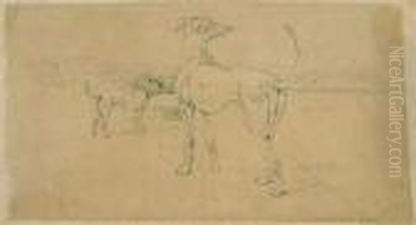 Jagdhunde In Einer Landschaft. - view 1