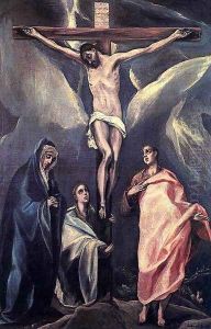 Christ on the Cross with the Two Maries and St John c. 1588 by El Greco (Domenikos Theotokopoulos)