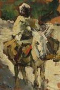 Orientalischer Reiter. by Leo Von Konig