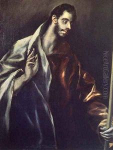 Apostle St Thomas 1610-14 by El Greco (Domenikos Theotokopoulos)