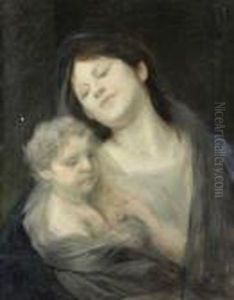 Madonna by Gabriel Cornelius Von Max