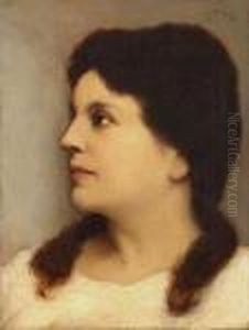 Bildnis Einer Jungen Frau. by Gabriel Cornelius Von Max