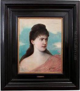 Portrait Of A Lady In Pink