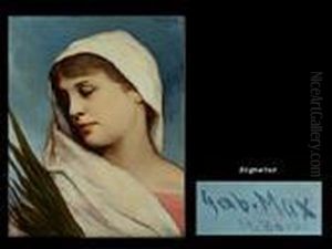 Portrait St. Barbe by Gabriel Cornelius Von Max