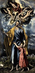 St Joseph and the Christ Child 1597-99 by El Greco (Domenikos Theotokopoulos)