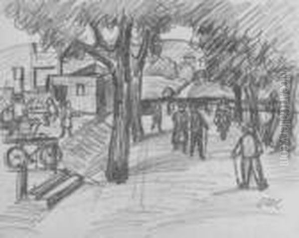 Belebte Parklandschaft - view 1