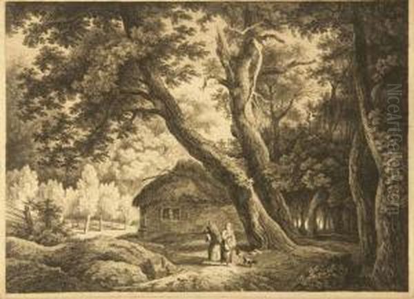 Reisigsammlerinnen Im Wald. - view 1