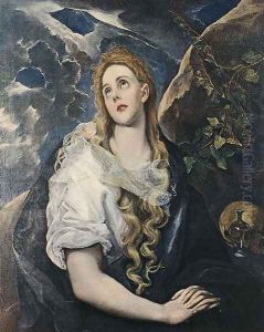 St Mary Magdalene 2 by El Greco (Domenikos Theotokopoulos)