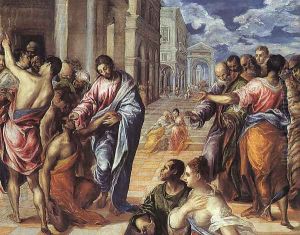 Christ Healing the Blind 1570s