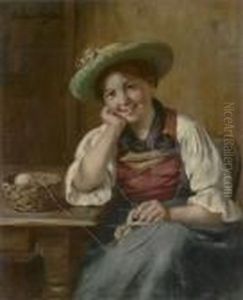 Vergnugte Strickpause by Emma Von Muller