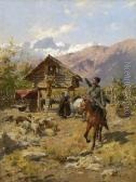 Kaukasische Reiter Und
Bauern - view 1