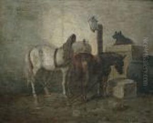 At The Trough by Rudolf Otto Von Ottenfeld