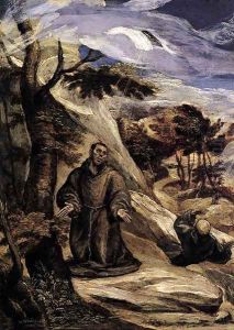 St Francis Receiving the Stigmata 1570-72 by El Greco (Domenikos Theotokopoulos)