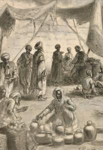 Orientalische Marktszene by Franz Xavier Von Pausinger
